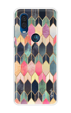 Shimmery Pattern Motorola One Vision Back Cover