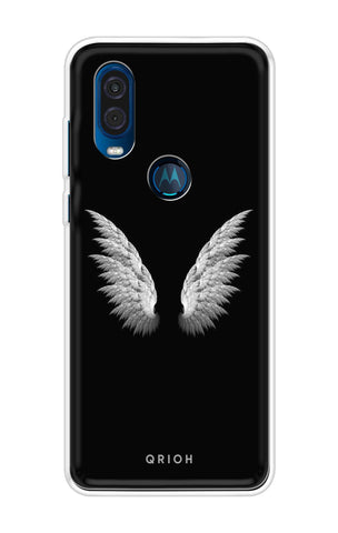 White Angel Wings Motorola One Vision Back Cover