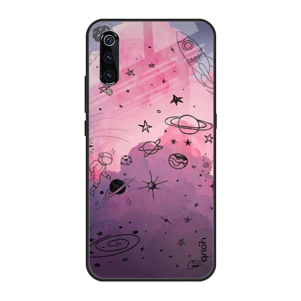 Space Doodles Xiaomi Mi A3 Glass Back Cover Online