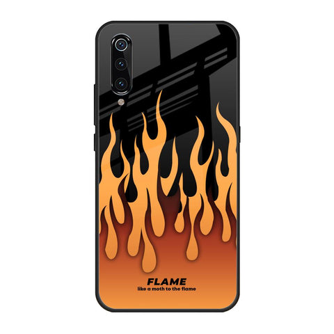 Fire Flame Xiaomi Mi A3 Glass Back Cover Online