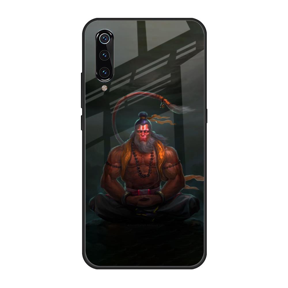 Lord Hanuman Animated Xiaomi Mi A3 Glass Back Cover Online