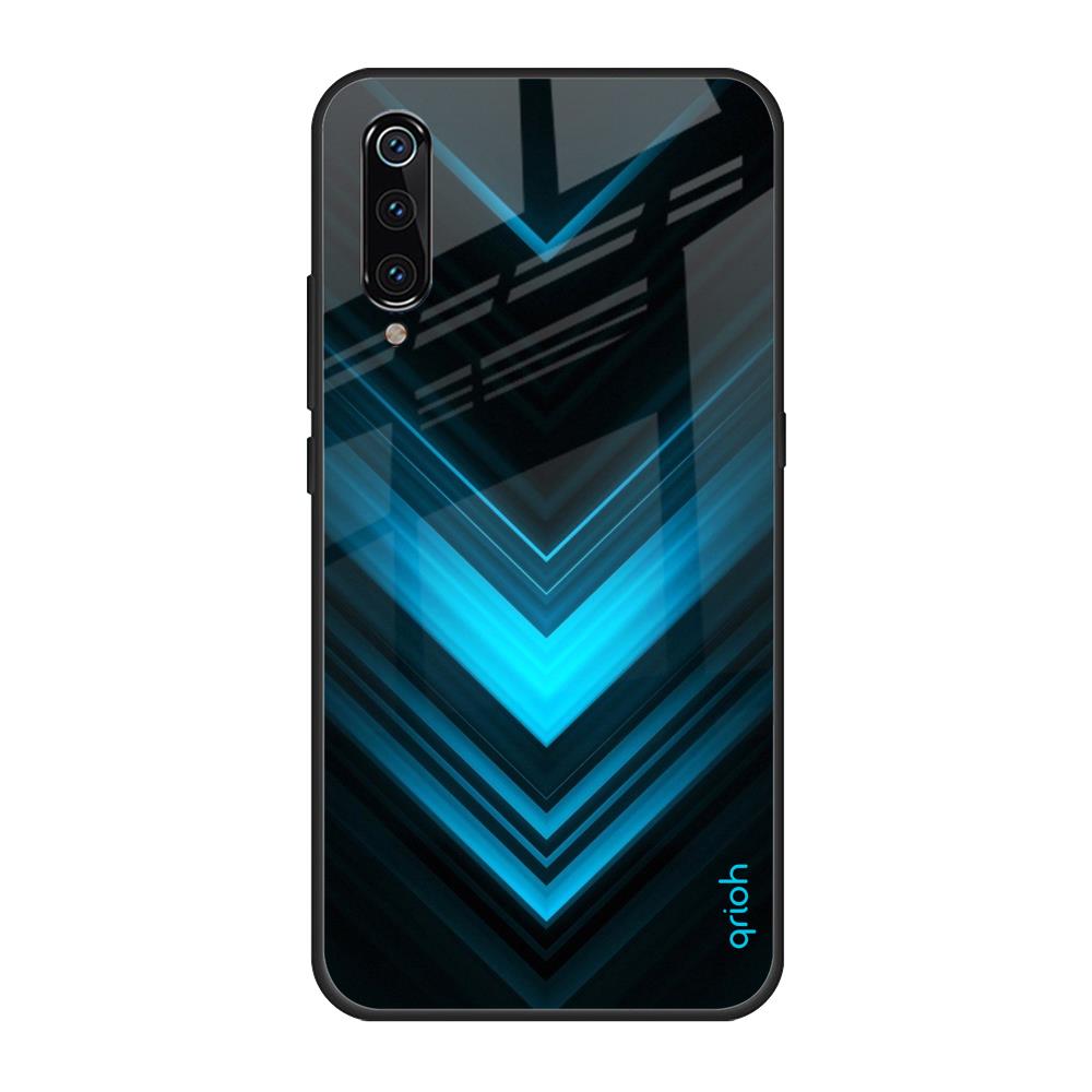 Vertical Blue Arrow Xiaomi Mi A3 Glass Back Cover Online