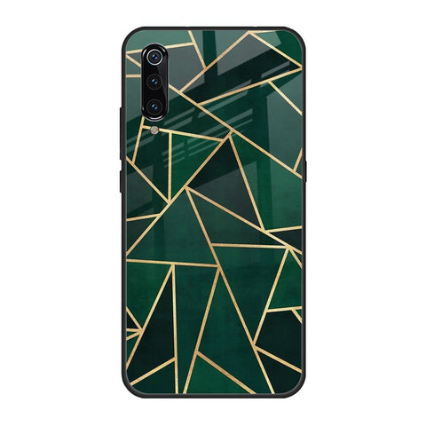 Abstract Green Xiaomi Mi A3 Glass Back Cover Online