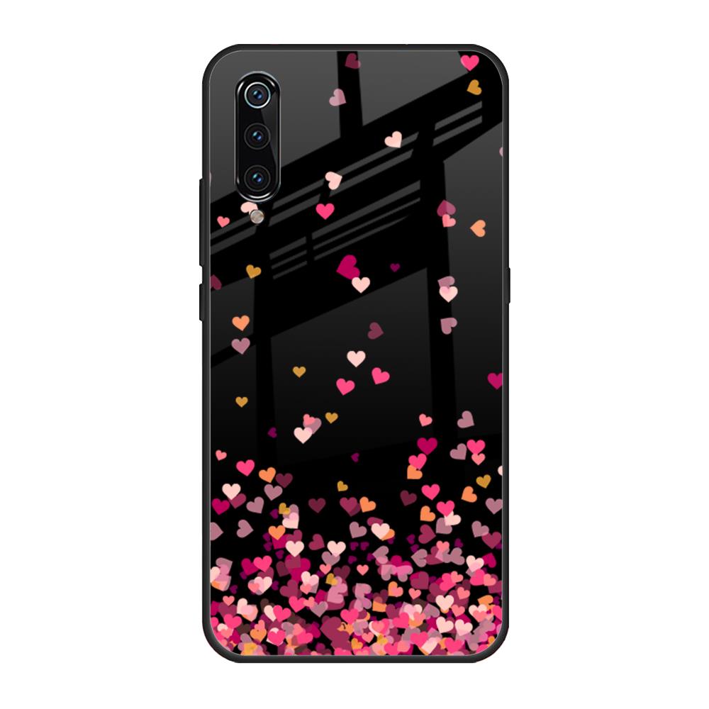 Heart Rain Fall Xiaomi Mi A3 Glass Back Cover Online