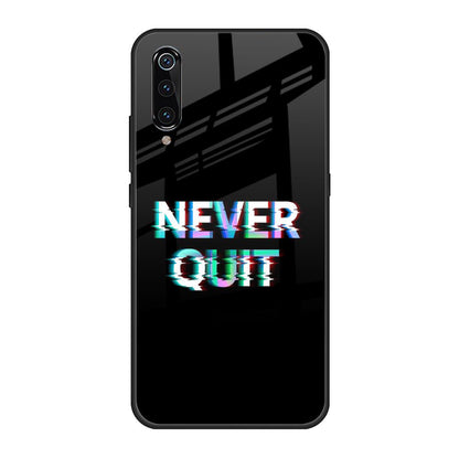 Never Quit Xiaomi Mi A3 Glass Back Cover Online