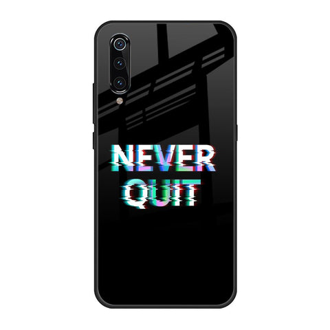 Never Quit Xiaomi Mi A3 Glass Back Cover Online