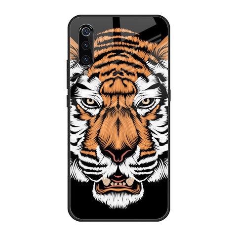 Angry Tiger Xiaomi Mi A3 Glass Back Cover Online