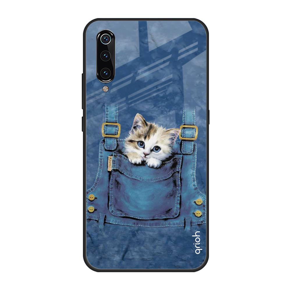 Kitty In Pocket Xiaomi Mi A3 Glass Back Cover Online