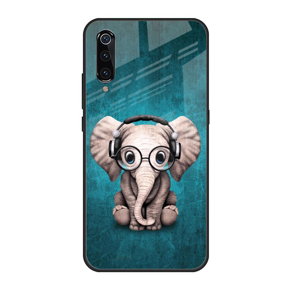Adorable Baby Elephant Xiaomi Mi A3 Glass Back Cover Online