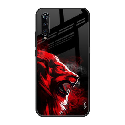Red Angry Lion Xiaomi Mi A3 Glass Back Cover Online