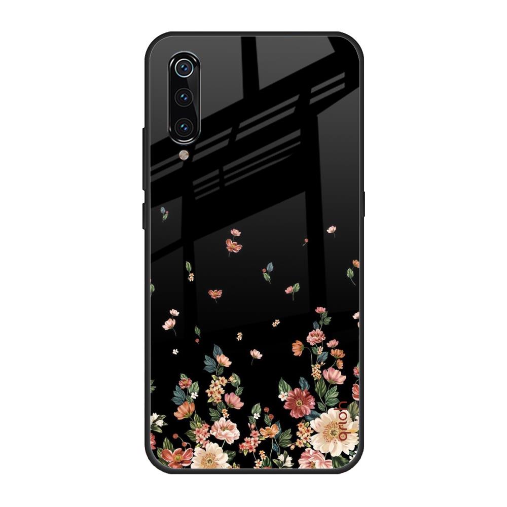 Floating Floral Print Xiaomi Mi A3 Glass Back Cover Online