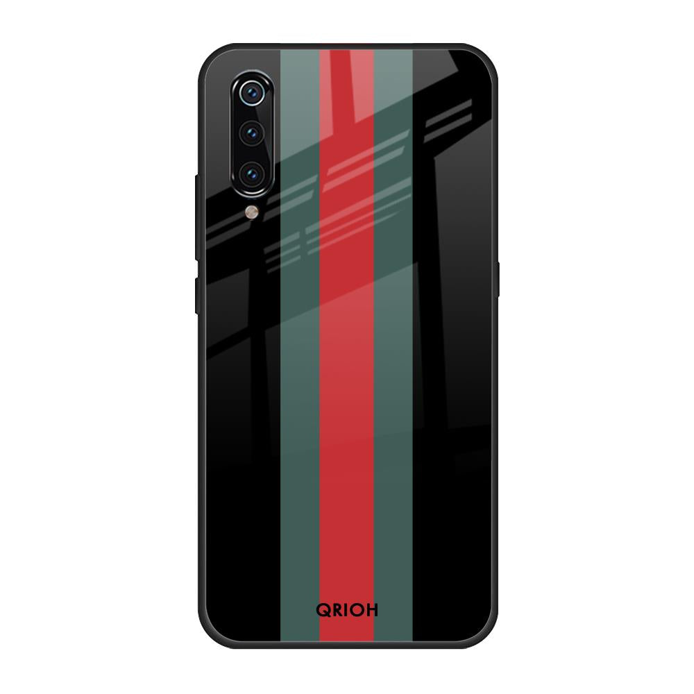 Vertical Stripes Xiaomi Mi A3 Glass Back Cover Online