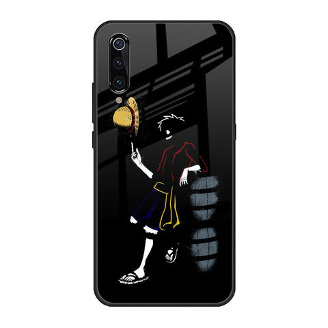 Luffy Line Art Xiaomi Mi A3 Glass Back Cover Online