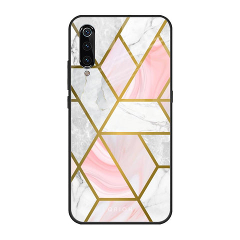 Geometrical Marble Xiaomi Mi A3 Glass Back Cover Online