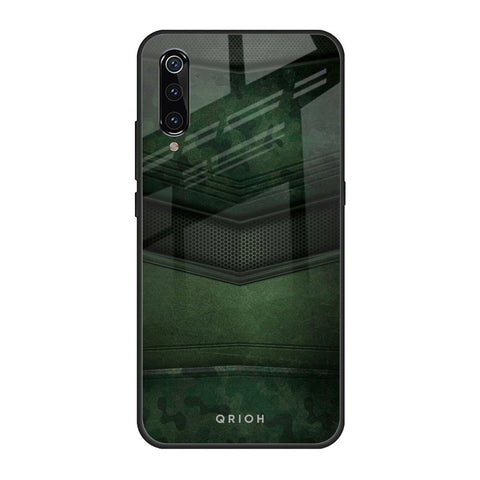 Green Leather Xiaomi Mi A3 Glass Back Cover Online