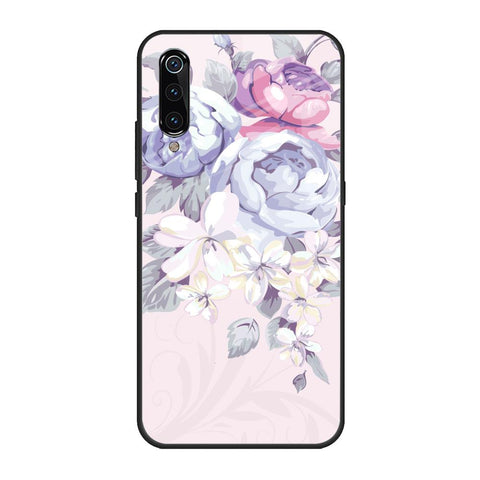 Elegant Floral Xiaomi Mi A3 Glass Back Cover Online