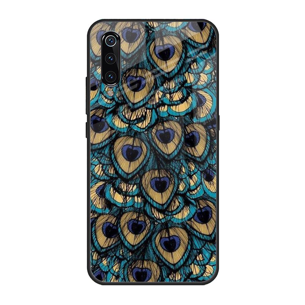 Peacock Feathers Xiaomi Mi A3 Glass Cases & Covers Online
