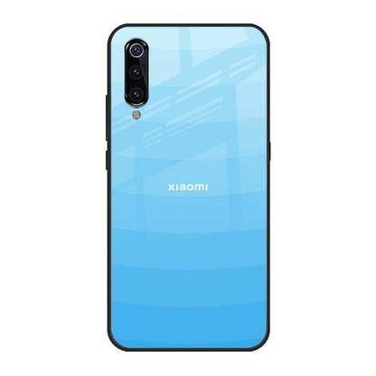 Wavy Blue Pattern Xiaomi Mi A3 Glass Back Cover Online