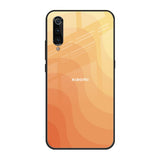 Orange Curve Pattern Xiaomi Mi A3 Glass Back Cover Online