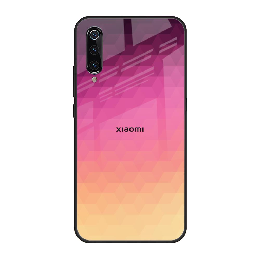 Geometric Pink Diamond Xiaomi Mi A3 Glass Back Cover Online