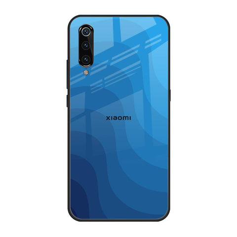 Blue Wave Abstract Xiaomi Mi A3 Glass Back Cover Online
