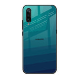Green Triangle Pattern Xiaomi Mi A3 Glass Back Cover Online