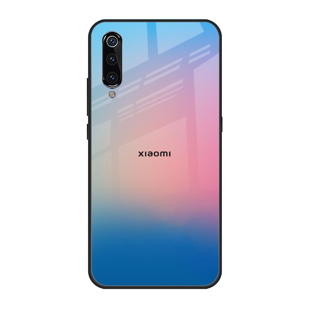 Blue & Pink Ombre Xiaomi Mi A3 Glass Back Cover Online