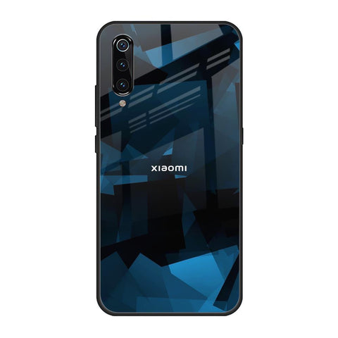 Polygonal Blue Box Xiaomi Mi A3 Glass Back Cover Online