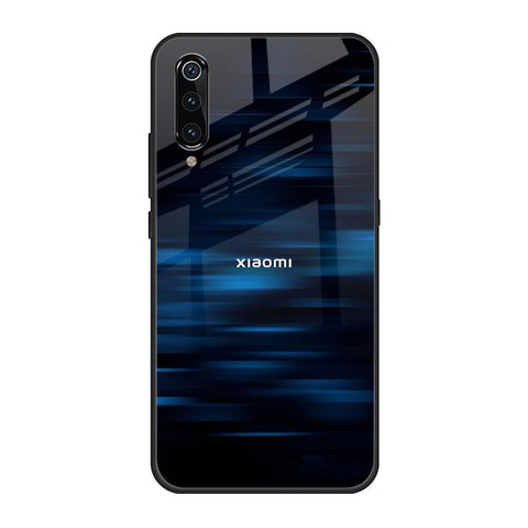 Blue Rough Abstract Xiaomi Mi A3 Glass Back Cover Online