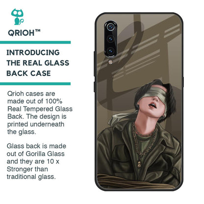 Blind Fold Glass Case for Xiaomi Mi A3
