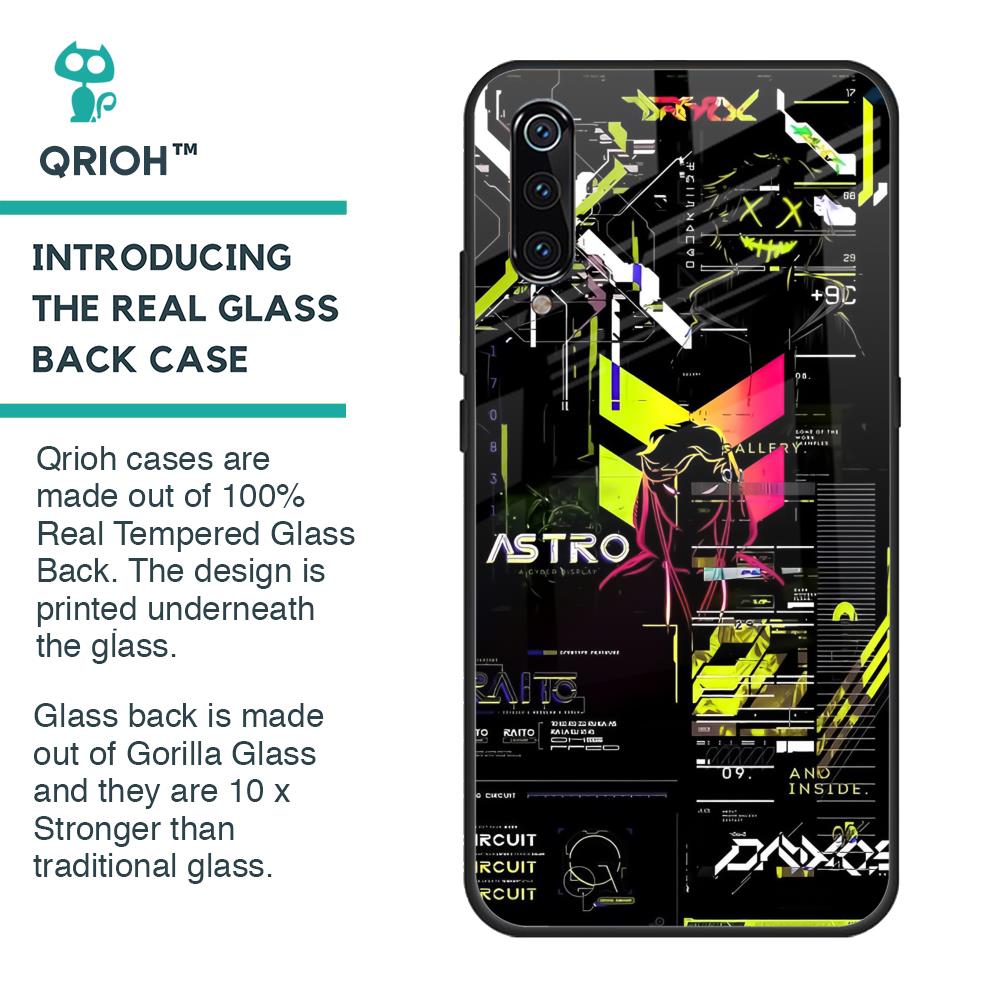 Astro Glitch Glass Case for Xiaomi Mi A3
