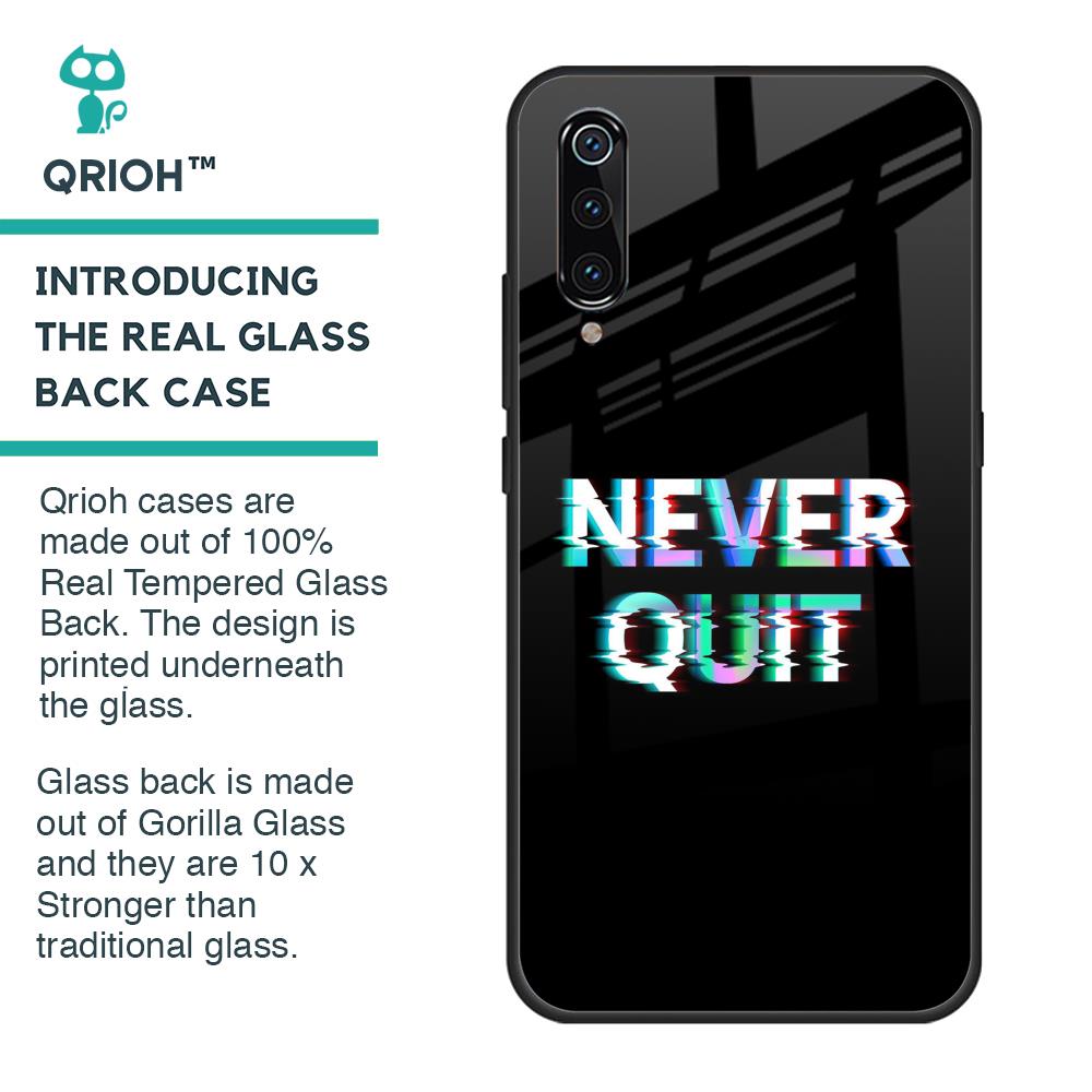 Never Quit Glass Case For Xiaomi Mi A3