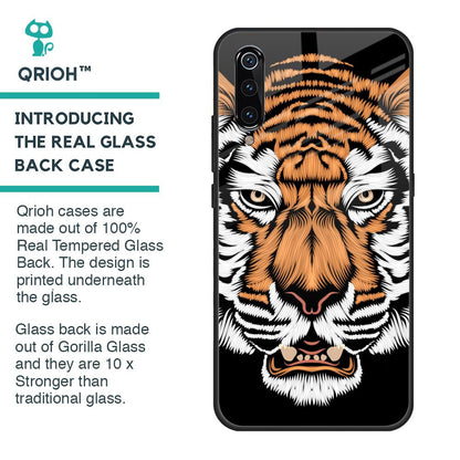 Angry Tiger Glass Case For Xiaomi Mi A3