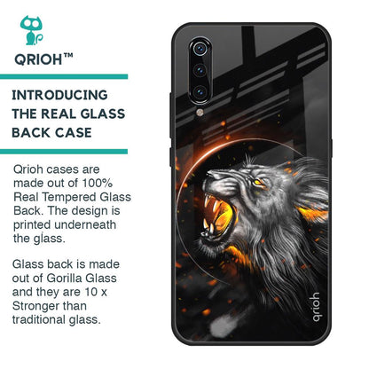 Aggressive Lion Glass Case for Xiaomi Mi A3