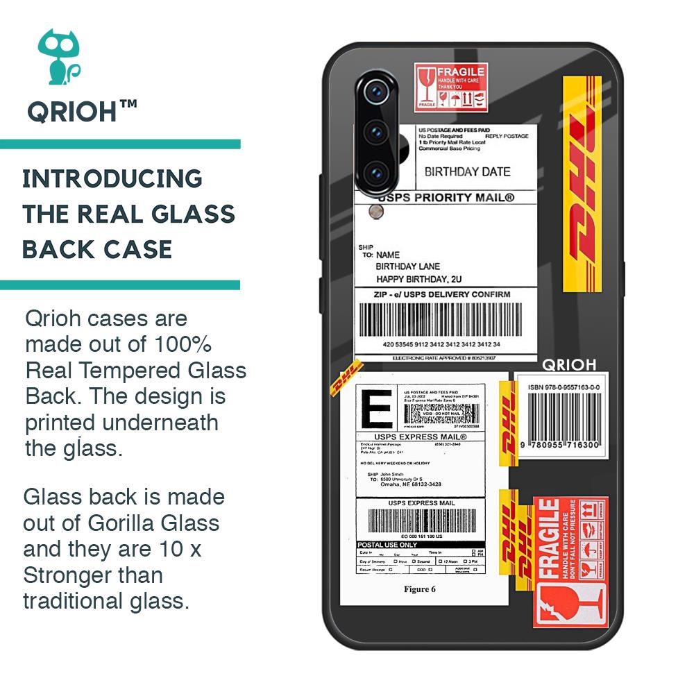 Cool Barcode Label Glass case For Xiaomi Mi A3