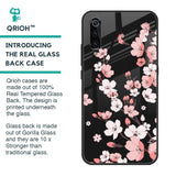 Black Cherry Blossom Glass Case for Xiaomi Mi A3