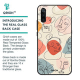 Abstract Faces Glass Case for Xiaomi Mi A3