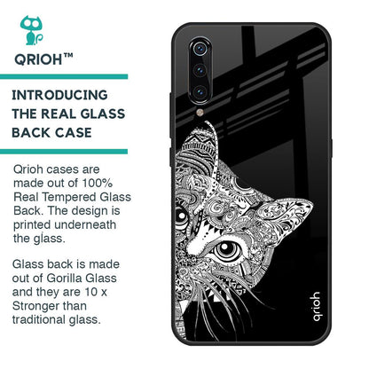 Kitten Mandala Glass Case for Xiaomi Mi A3