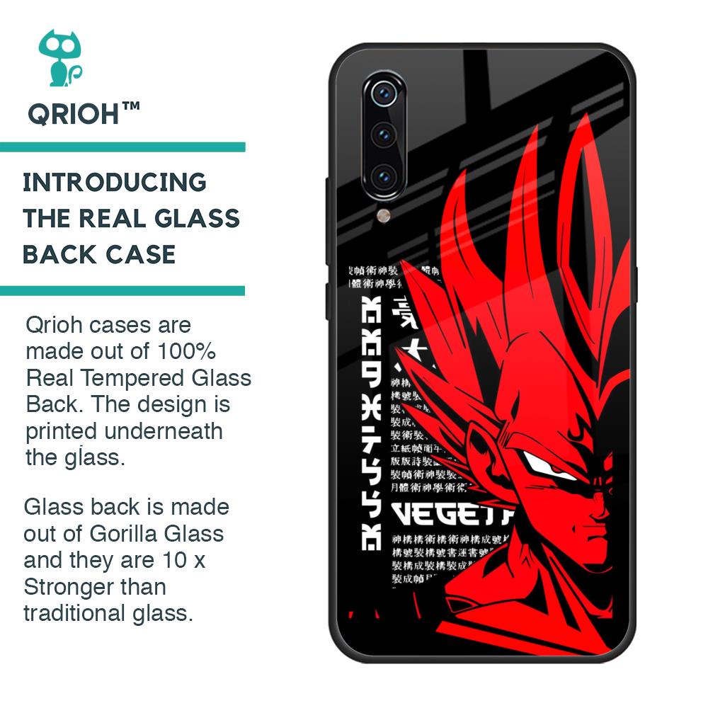 Red Vegeta Glass Case for Xiaomi Mi A3