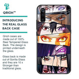 Anime Eyes Glass Case for Xiaomi Mi A3