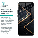 Sleek Golden & Navy Glass Case for Xiaomi Mi A3