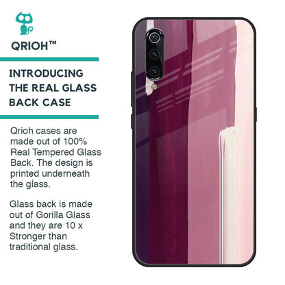 Brush Stroke Art Glass Case for Xiaomi Mi A3