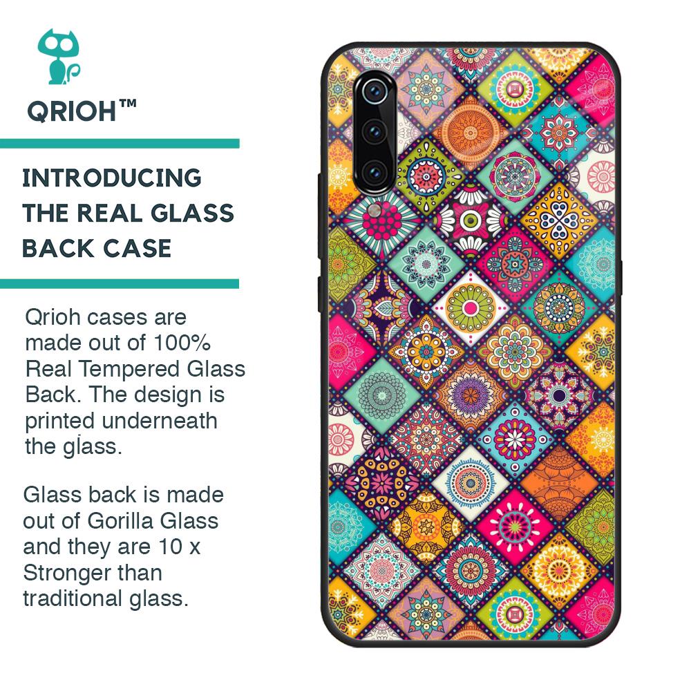 Multicolor Mandala Glass Case for Xiaomi Mi A3