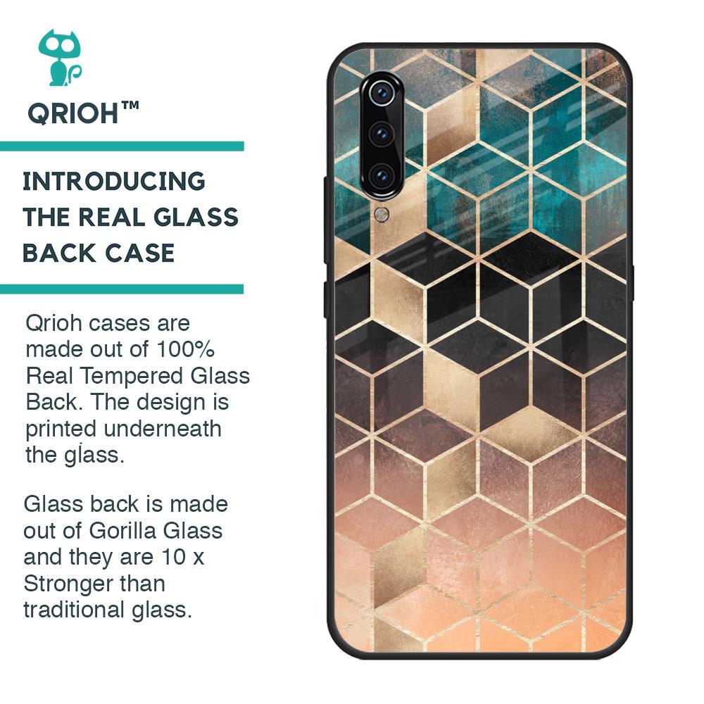 Bronze Texture Glass Case for Xiaomi Mi A3