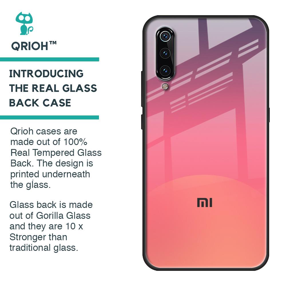 Sunset Orange Glass Case for Xiaomi Mi A3