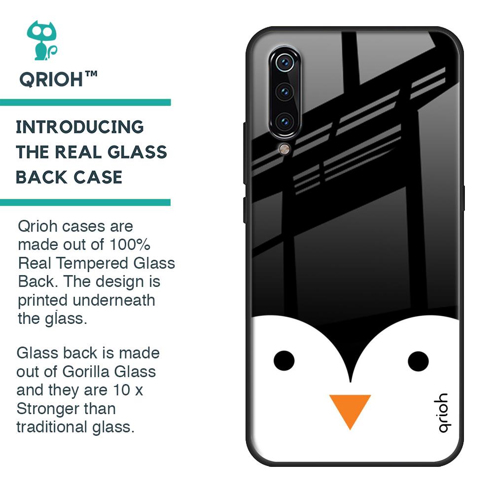 Cute Penguin Glass Case for Xiaomi Mi A3