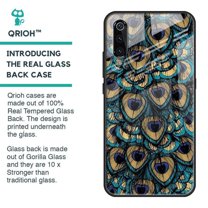 Peacock Feathers Glass case for Xiaomi Mi A3