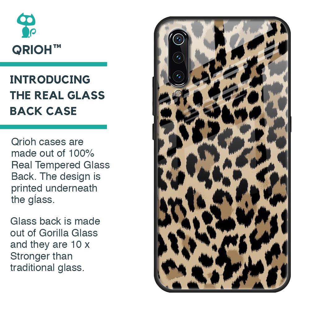 Leopard Seamless Glass Case For Xiaomi Mi A3