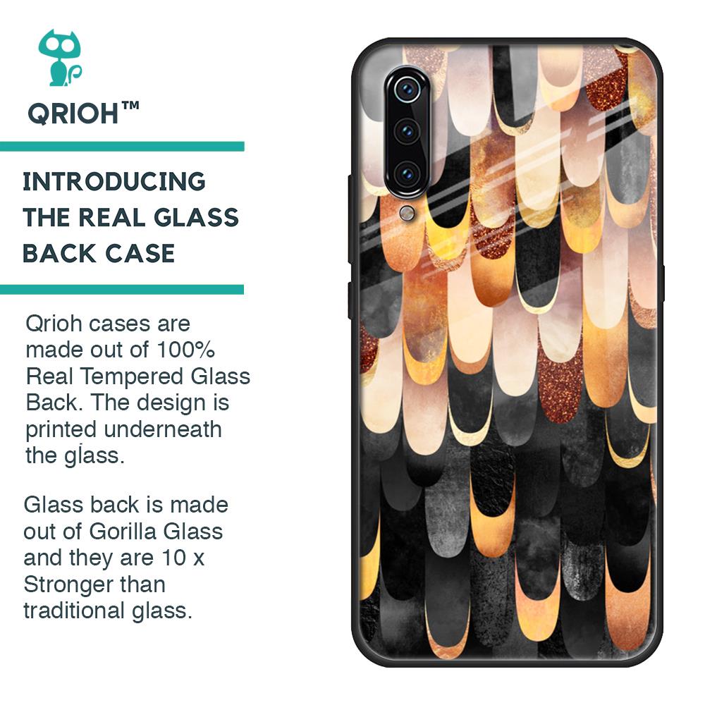 Bronze Abstract Glass Case for Xiaomi Mi A3