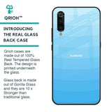 Wavy Blue Pattern Glass Case for Xiaomi Mi A3